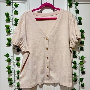 Loft, soft, cream color, off white top/blouse